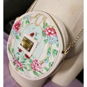Jesus Diamante Purse Rose Print Hime Gyaru Gal Style Crossbody Floral Spring Bag
